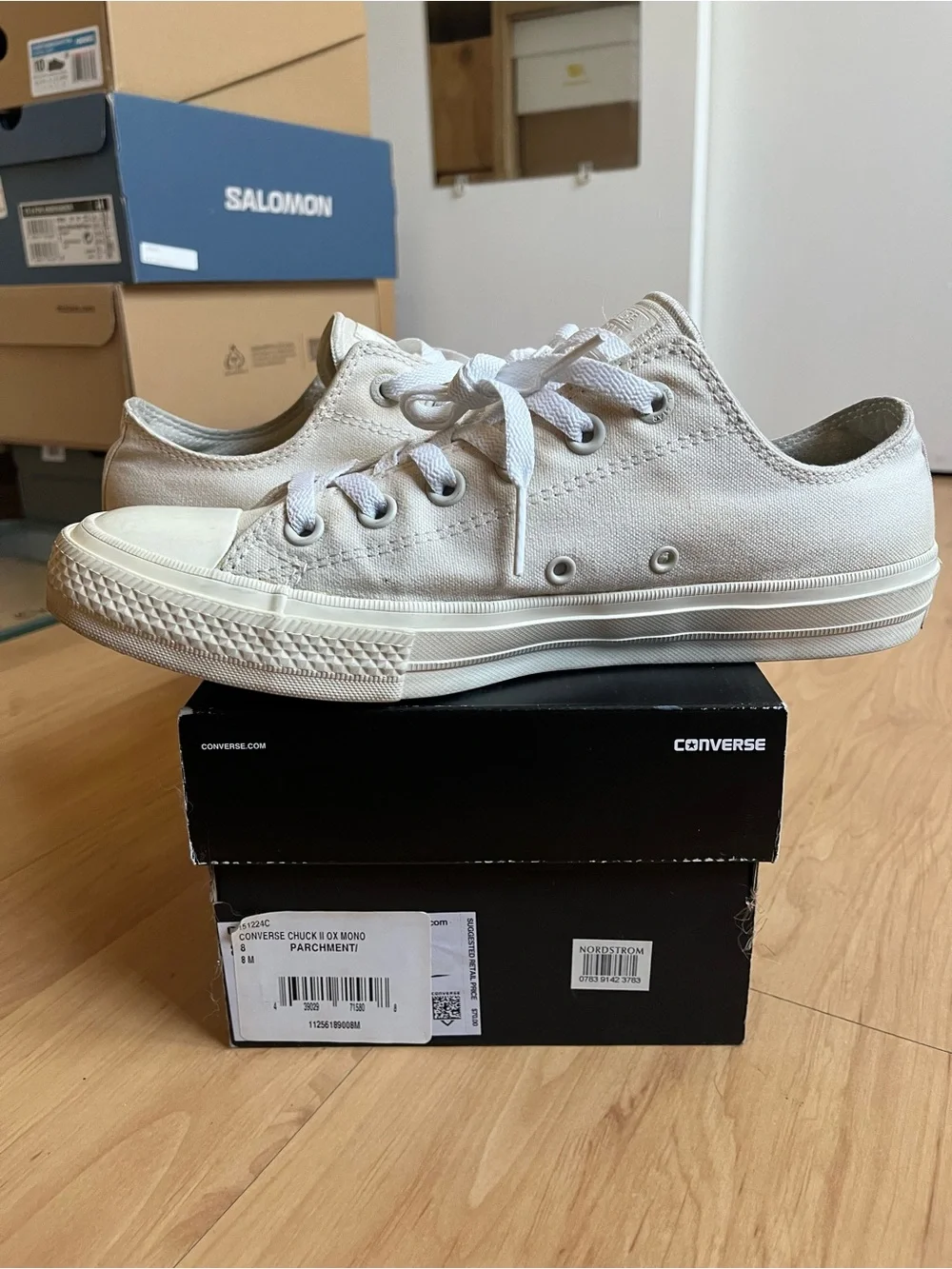 Converse Chuck Taylor II 2 in Parchment/Off-White 8 - Picture 8 of 16